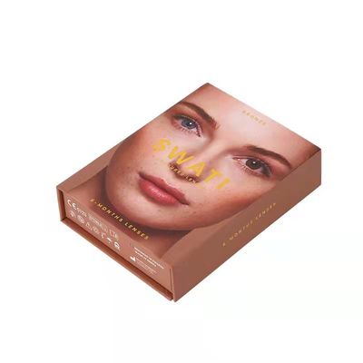 গুণ  Magnet Rigid Gift Box , Reusable Paper Box Cosmetics Contact Lens Packaging কারখানা